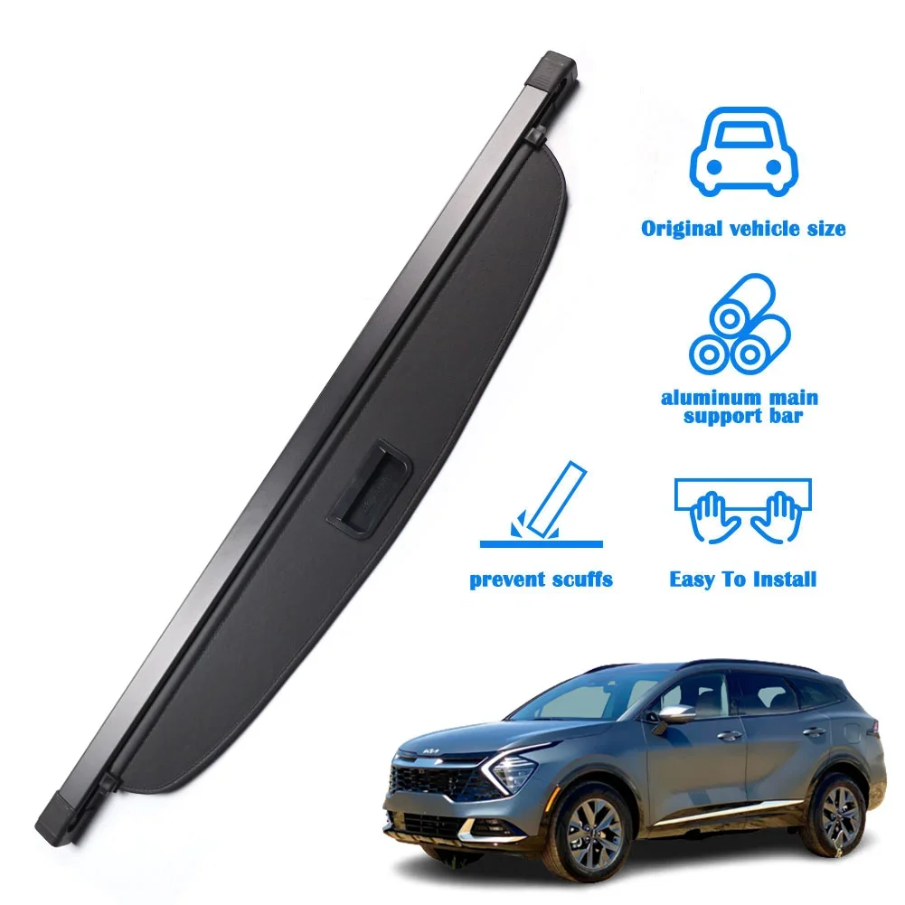 

New Style Car Accessories Interior Trim Rear Parcel Shelf Retractable Luggage Cargo Cover for KIA Sportager 2023