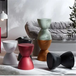 Thickened Plastics Stool  Small Round Stool Hourglass Stool Living Room Entry Shpe Changing Stools