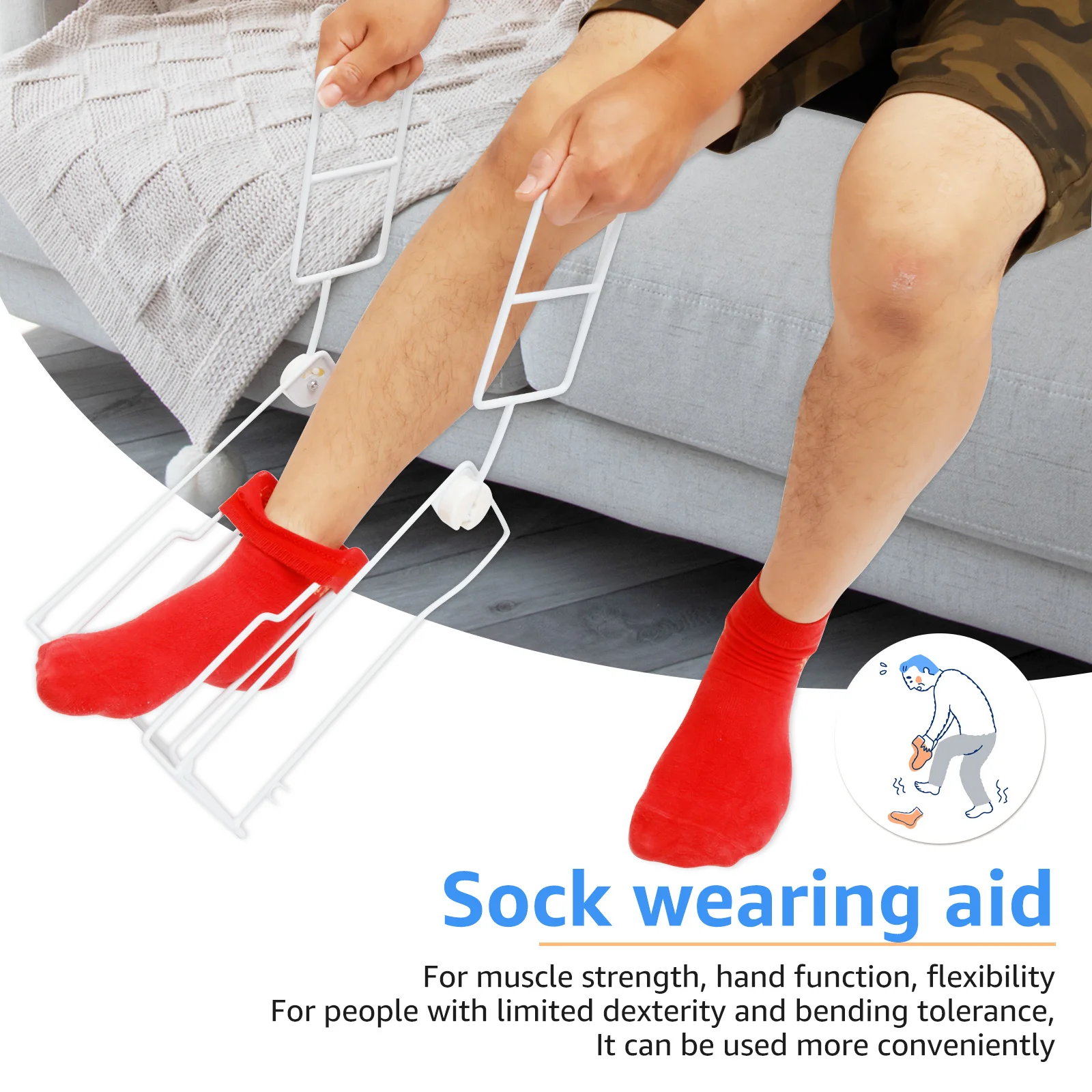 Stocking Donner Adaptive Dressing Aid for Putting on Compression Socks Large Sock Aid Tool in Circumference Socks Helper Aid