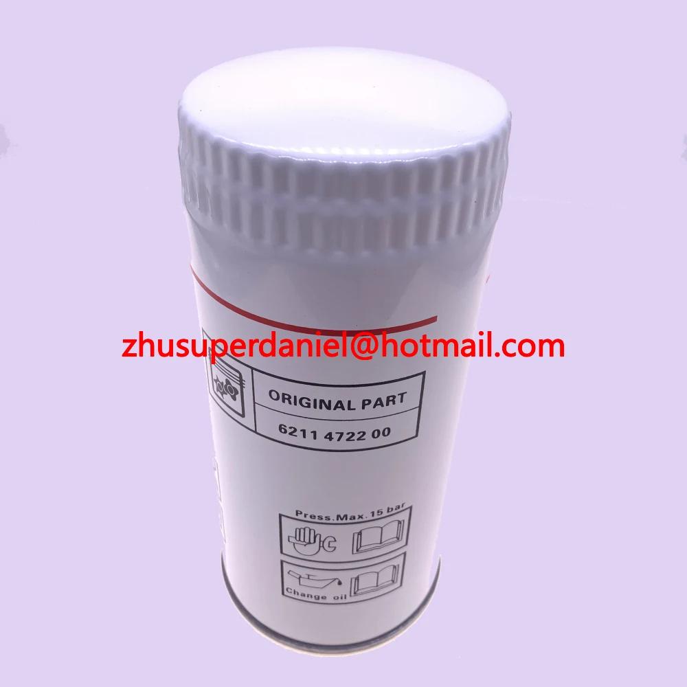 6pcs/lot 6211472200=6211472250 Liutech air compressor oil filter element OF