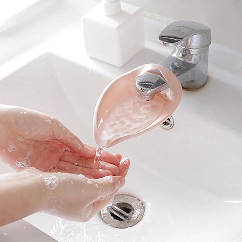 Extension d'évier en silicone pour enfants, dispositif d'économie d'eau, aide à se laver les mains, accessoires HOKitchen