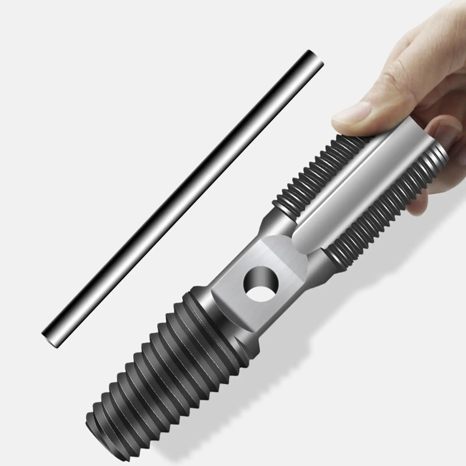 

Double-Head Tap Valve Screw Extractor,with Labor-Saving Rod,House Screw Extract Tools,Damaged Broken Wire Bolt Remover