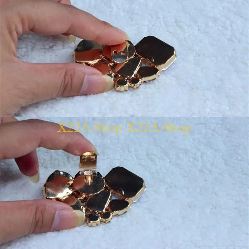 Unique Color Shoe Clips Fashion for Triangle Glass Wedding Bridal Decoration Accessorie