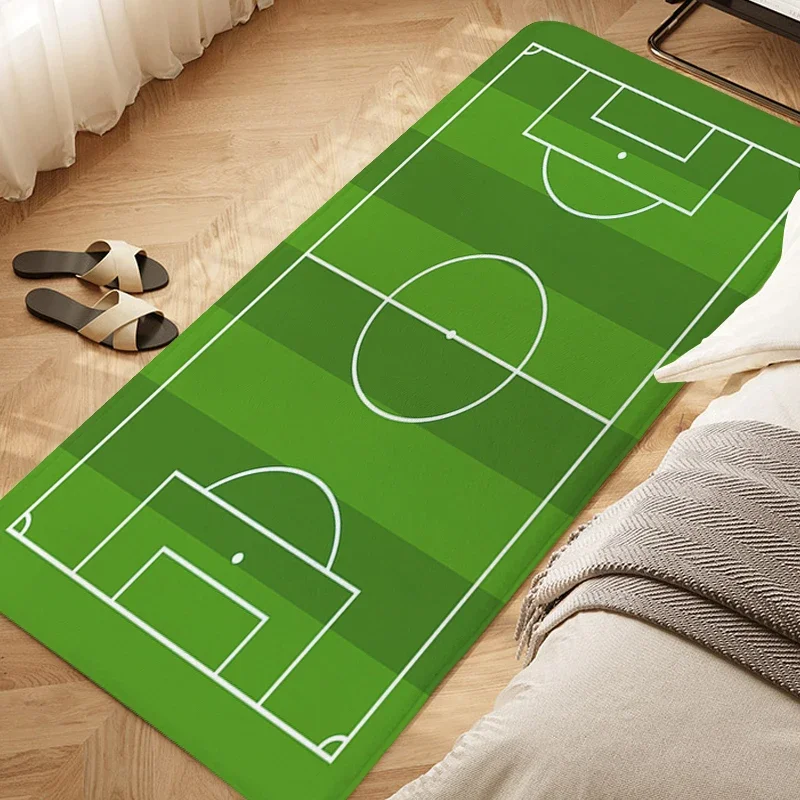 Football Field Area Non-slip Foot Mat Carpet Entrance of House Slip-resistant Hallway Living Room Kitchen Rug Custom Doormat