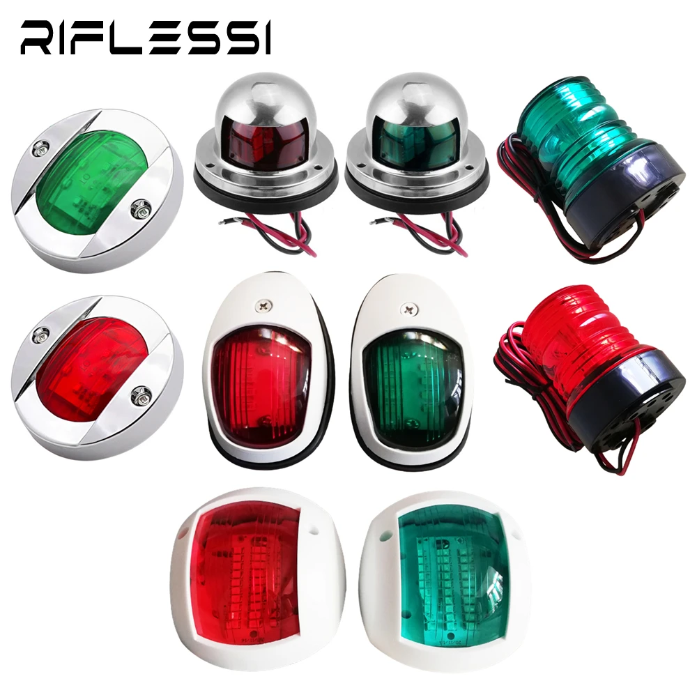 Running Lights For Boat Lights LED 12V Red Green Navigation Lighting Marine Side Lamp Yacht Sailing Signal Lamp Accessories