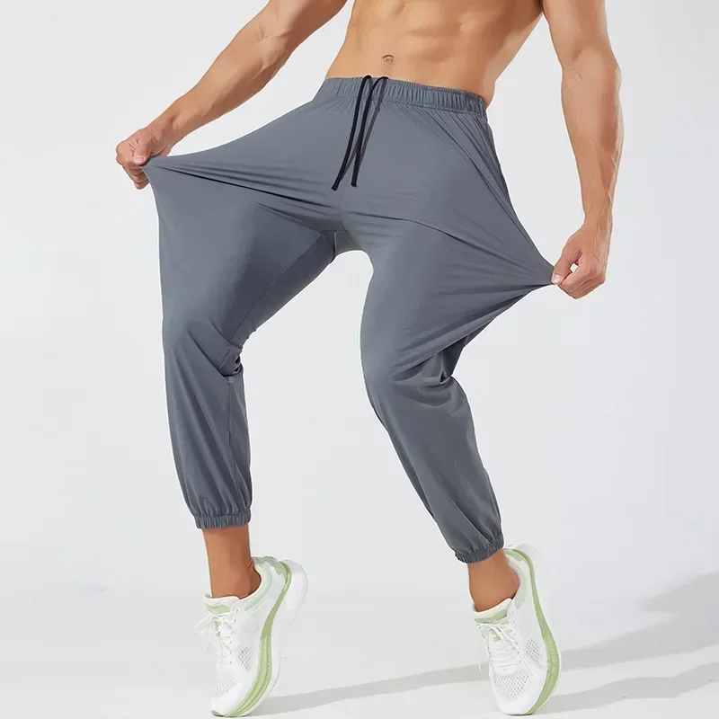 Running Pants with Zipper Pockets Training Pants Quick Dry Mens Sports Pants Joggings Sports Trousers Fitness Casual Sweatpants