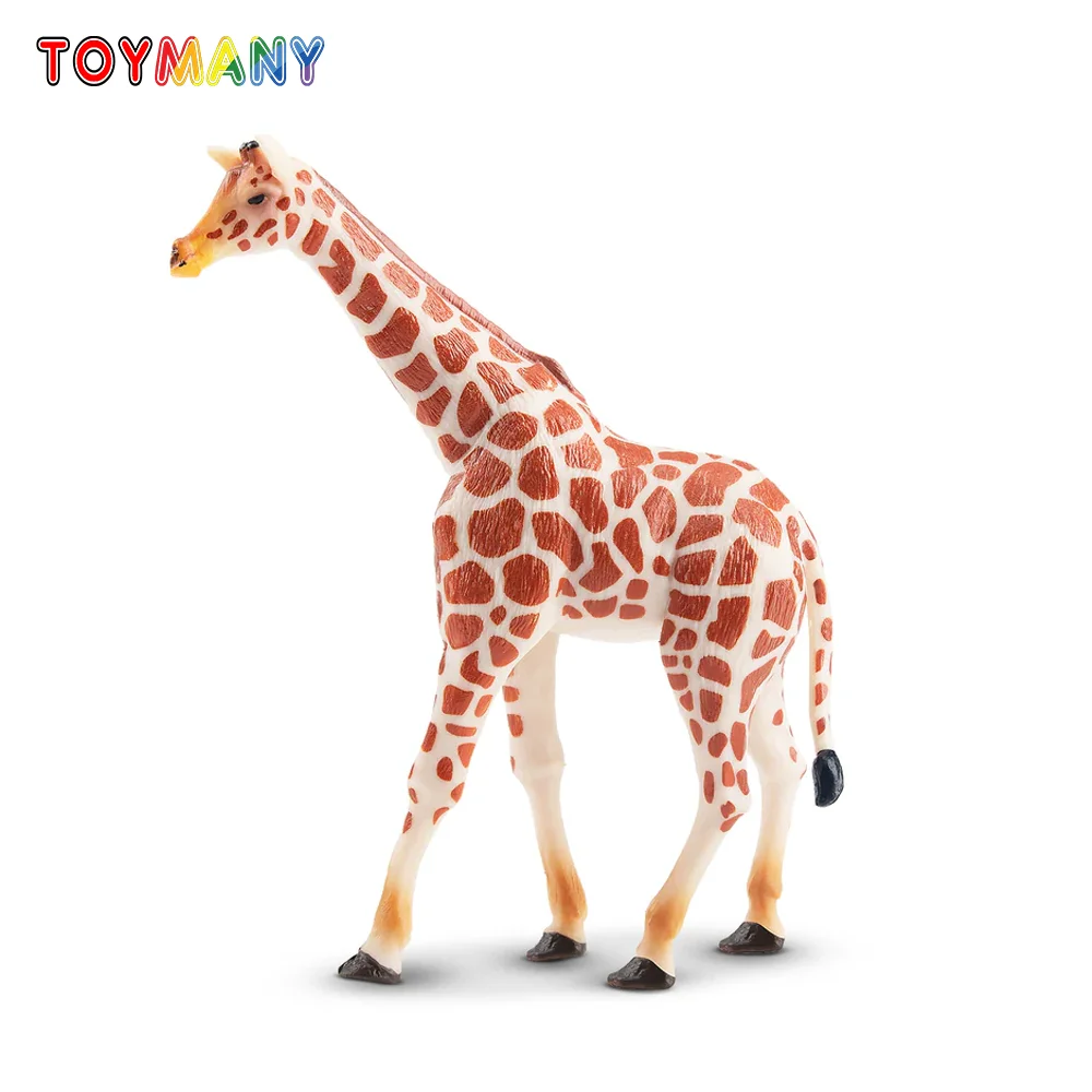 Toymany Simulazione In Piedi Giraffa Fauna Selvatica Modello Animale Giocattolo Mini Figure Bambole Action Figurine Giocattoli Regalo Per Bambini Torta Decora