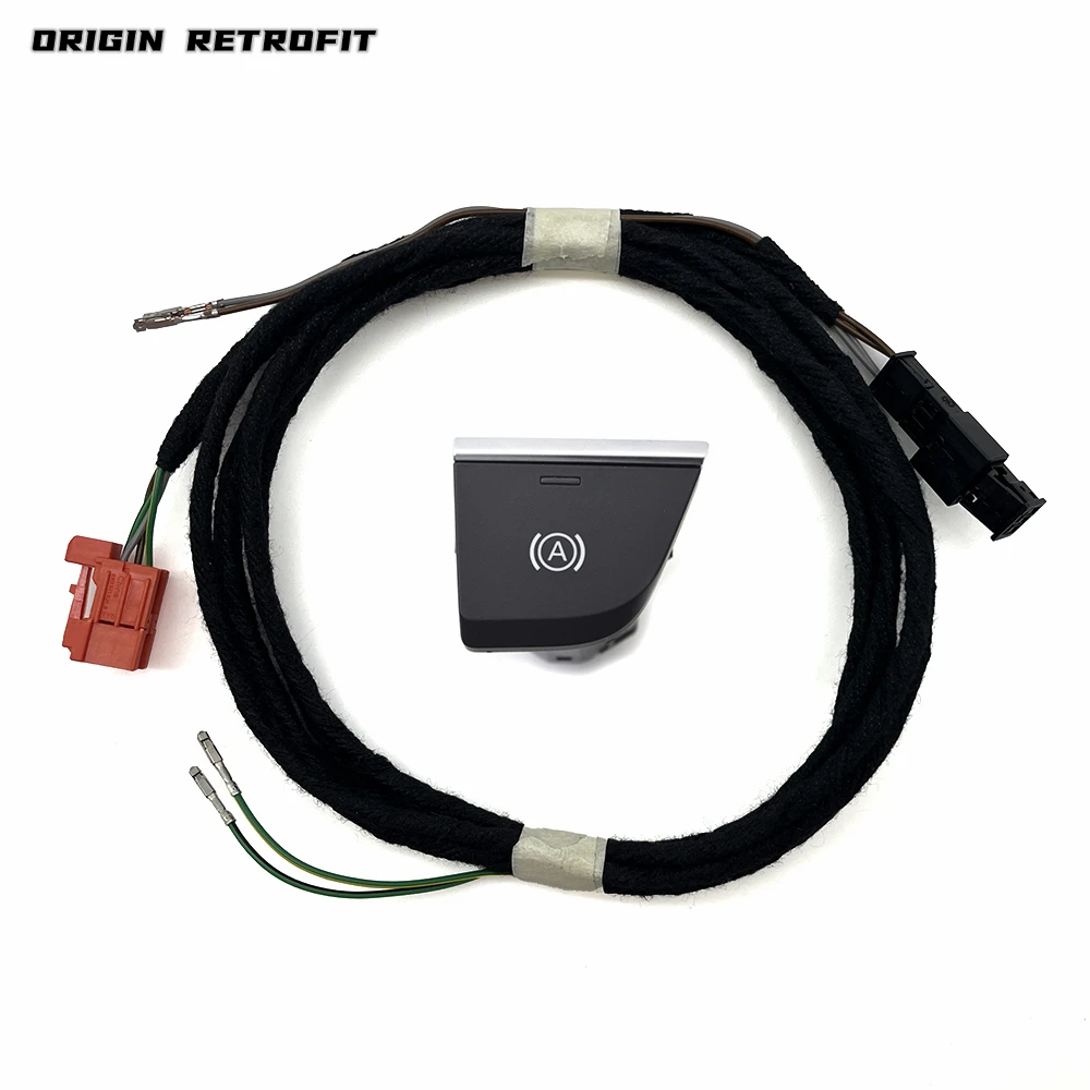 80B 927 143 for LHD Audi Q5 FY White backlight Auto Hold Switch Hill Hold brake kit