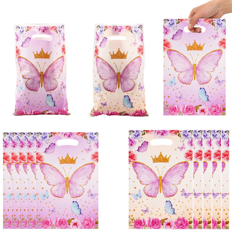 10/30/50 stücke Schmetterling Krone Geschenk Taschen Handtasche Candy Tasche Party Decor Kinder Hochzeit Geburtstag Baby Shower Party gefälligkeiten Liefert – Detail 8