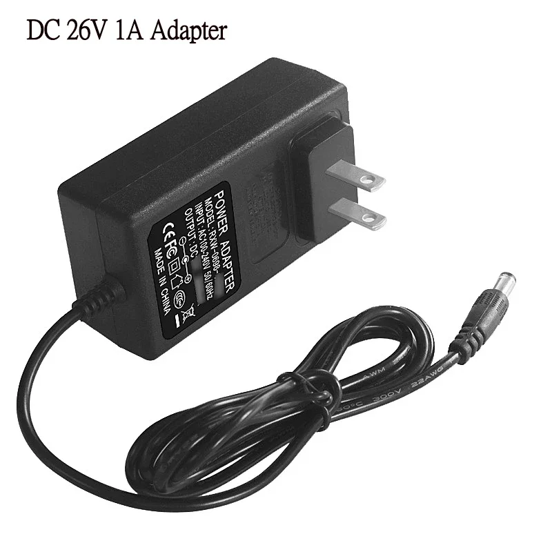 DC Universal Power Adapter 26V 1A Power Supply Adapters Charger Adaptor for Dyson V7 V8 Absolute Animal Cord-Free Vacuum Cleaner