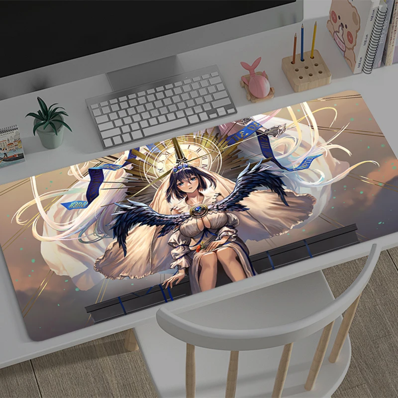 Mouse Pad Large Hololive Ouro Kronii Gamer Keyboard Mat Pads Gaming Desk Protector Laptops Mousepad Deskmat PC carpet Mousepad