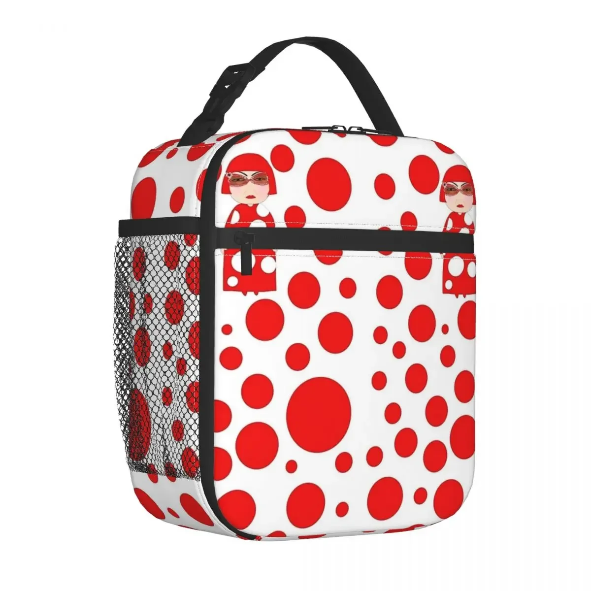 Yayoi Kusama Insulated Lunch Bag Thermal Meal Container Leakproof Tote Lunch Box for Men Women Work Picnic