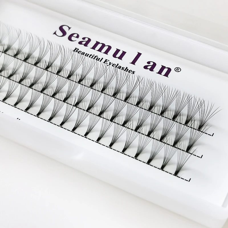 Seamulan 3D 4D 5D 10D False Lashes Premade Russian Volume Fans Individual Faux Mink Pre made Volume Fans Eyelash Extensions