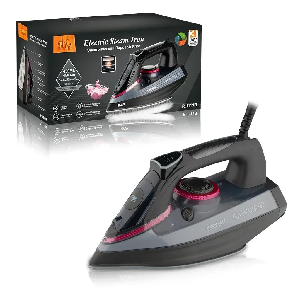 Das Produkt kann individuell angepasst werden. Tragbare Bügelmaschine für RAF-Dampfbügeleisen, Temperaturregelung mit drei Geschwindigkeiten