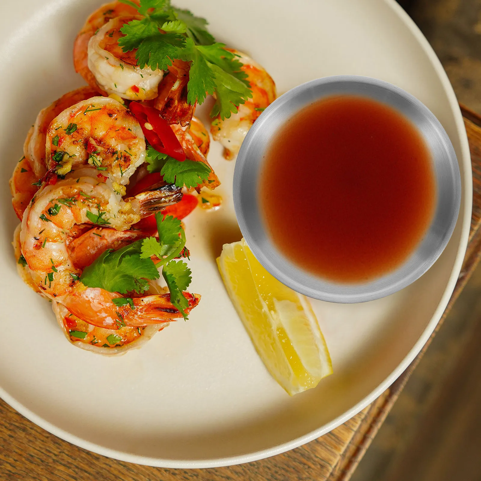 

Small Stainless Steel Bowl Prep Bowls for Cooking Seasoning Dish Silver Polished