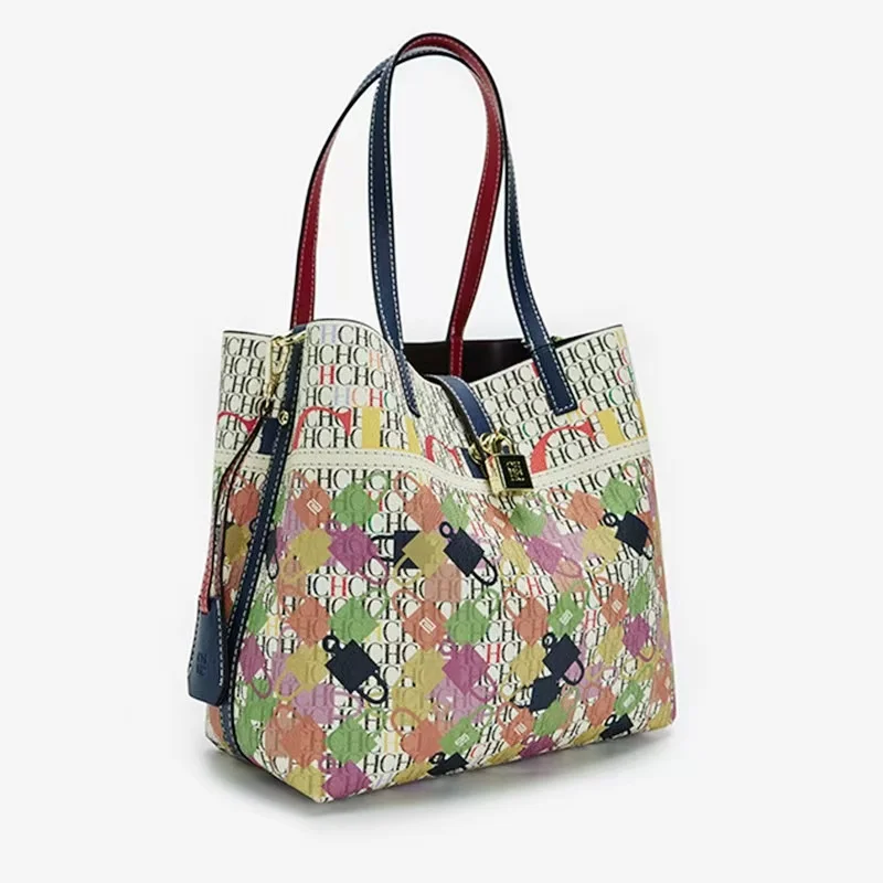 

CHCH брендовая сумка через плечо с классическим узором и буквенным дизайном, которую можно носить через плечо, высокое качество, элегантная и модная bolsos mujer