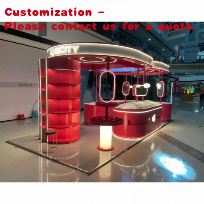 custom.Factory-customized Wooden Counter Paint Display Racks and Cosmetics Display Cabinets Are Suitable Shopping Malls