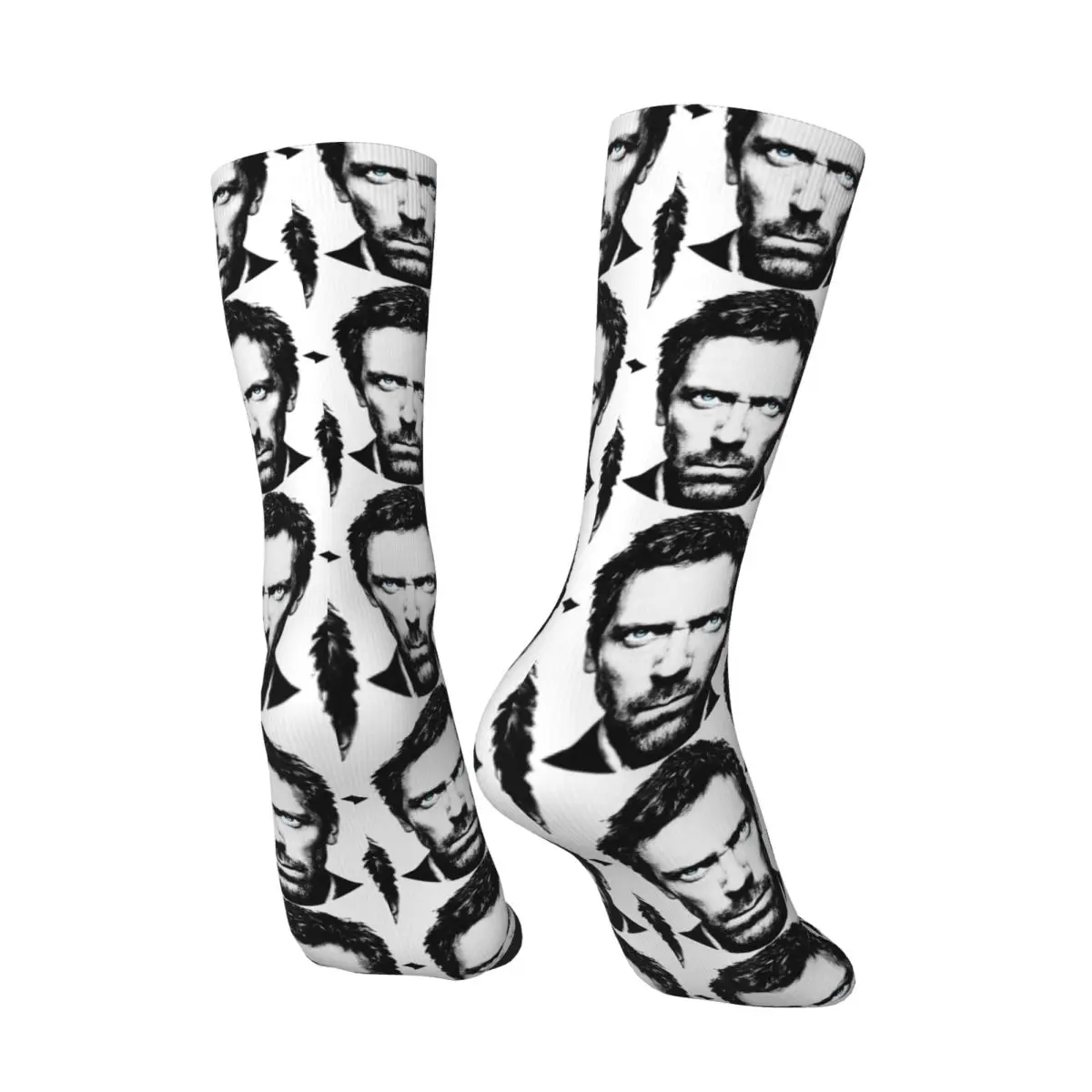 جوارب رجالية دكتور جريجوري هاوس جوارب تلفزيون أمريكية شتوية أنيقة ناعمة قابلة للتنفس جوارب مخصصة للتزلج مضادة للانزلاق #4