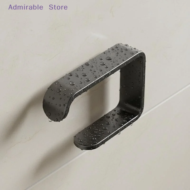 wBathroom Wall Mounted Toilet Paper Holder Thickened Plastic Rustproof Organizer for Home Services