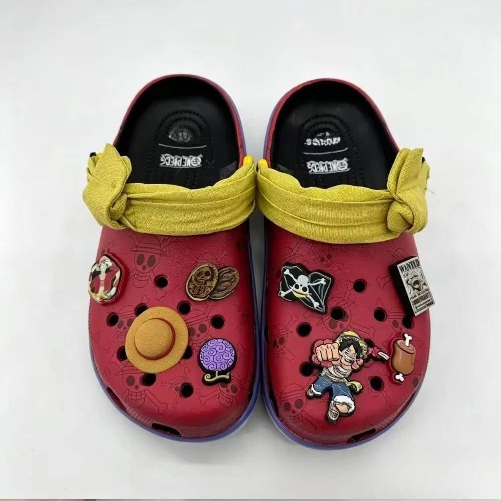 Child Comfort Sandals Anime Cartoon Hole Shoes with Charms Non Slip Beach Garden Slippers Slip On Shoes for Men Women Fans Gift - view 4