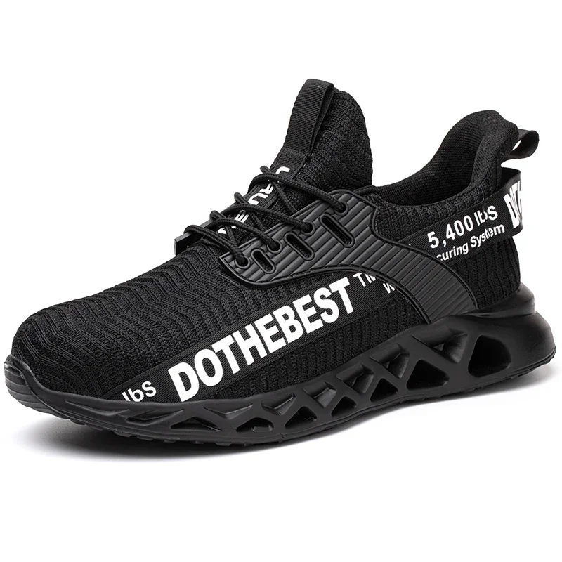 Veiligheidsschoenen Heren Voor Werk Sneakers Dames Heren Werkschoenen met stalen neus Veiligheidsbeschermende schoenen Lichtgewicht anti-smash anti-lek - afbeelding 1