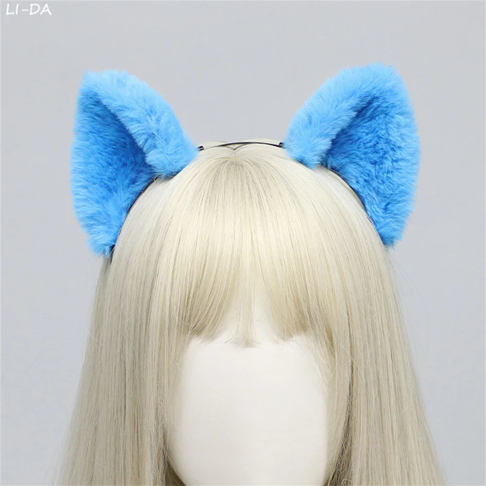 ぬいぐるみ漫画ウサギ耳ヘアフープアニメコスプレ衣装猫耳カチューシャ帽子女性女の子ステージパフォーマンスヘアフープ