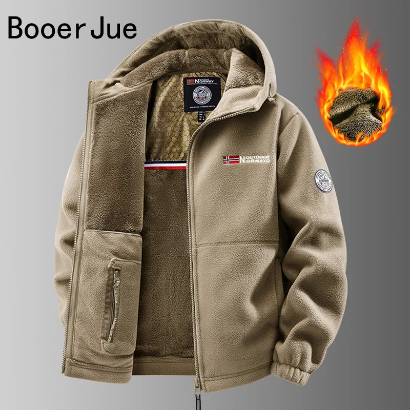 Men's Outdoor Hooded Jacket Cycling Camping Outdoor Hiking Fashion Streetwear Outerwear Coat Running Fishing Hunting Sports 2026