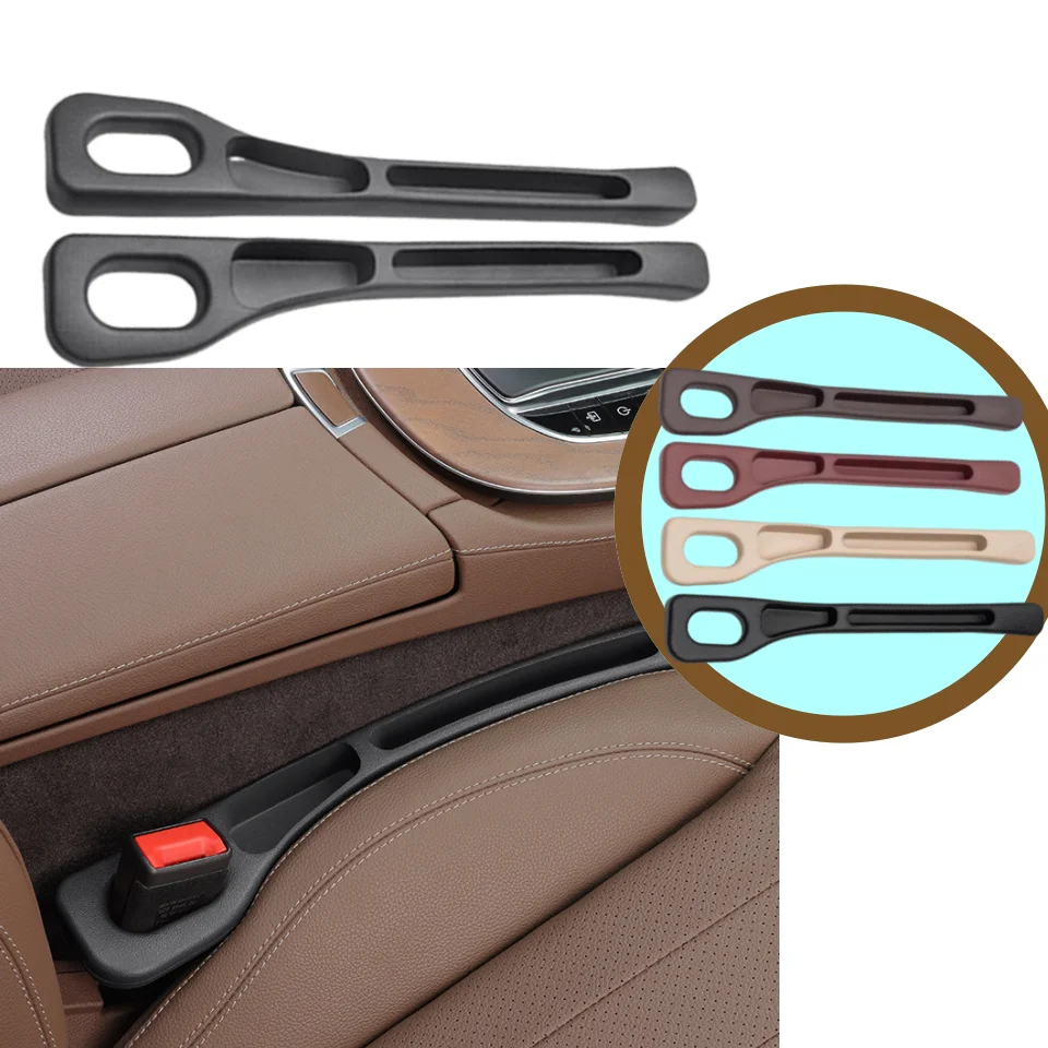2pcs Car Seat Gap Filler Organizer Leak Proof Crevice Storage Universal Fit Between Seats Console Auto Interior Accessories
