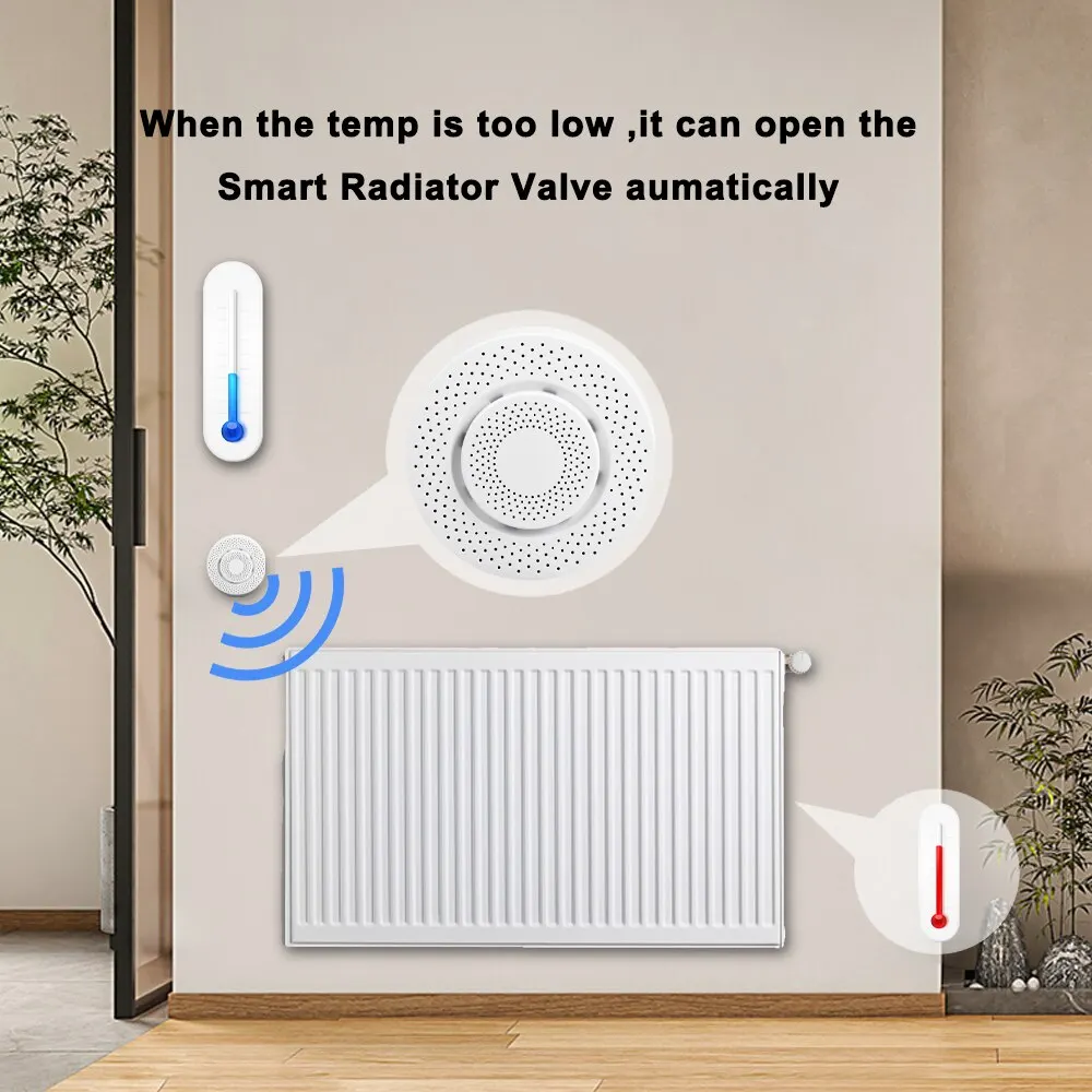 Tuya-Monitor inteligente de calidad del aire, dispositivo con WiFi, formaldehído, VOC, Co2, Sensor Detector de humedad y temperatura del GAS, enlace