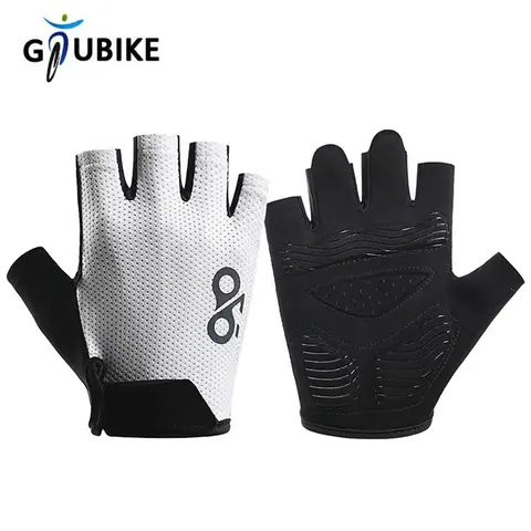 GTUBIKE 1쌍 스포츠 사이클링 장갑 하프핑거 남녀 MTB 자전거 장갑 러닝 피트니스 짐 라이딩 오토바이 자전거 장갑