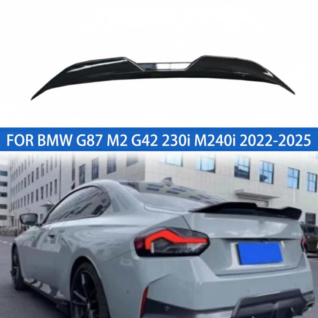 

FOR BMW G87 M2 G42 230i M240i 2022-2025 HIGH KICK MP STYLE GLOSS BLACK Trunk Spoiler Body Kits Accessories
