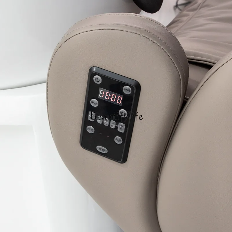 Sedia per la cura del cuoio capelluto rotante multifunzionale con letto a filo per massaggio elettrico