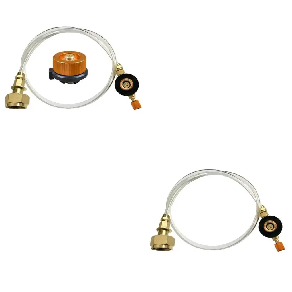 652F في الهواء الطلق موقد الغاز تخيم موقد بروبان محول إعادة ملء الموقد LPG أسطوانة مسطحة لمحول حاوية مقرنة الخزان #1