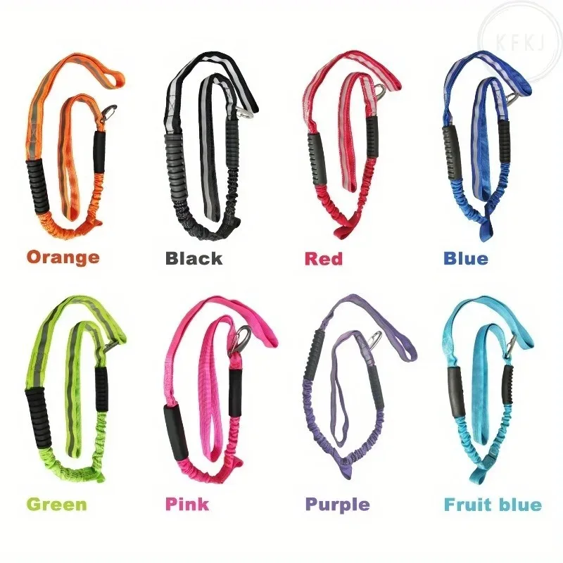 

Hot for Kayaking Watercraft Skiing and Buoys 2-pack Multicolored Fluorescent Elastic Reflective Marine Dock Lines Suitable