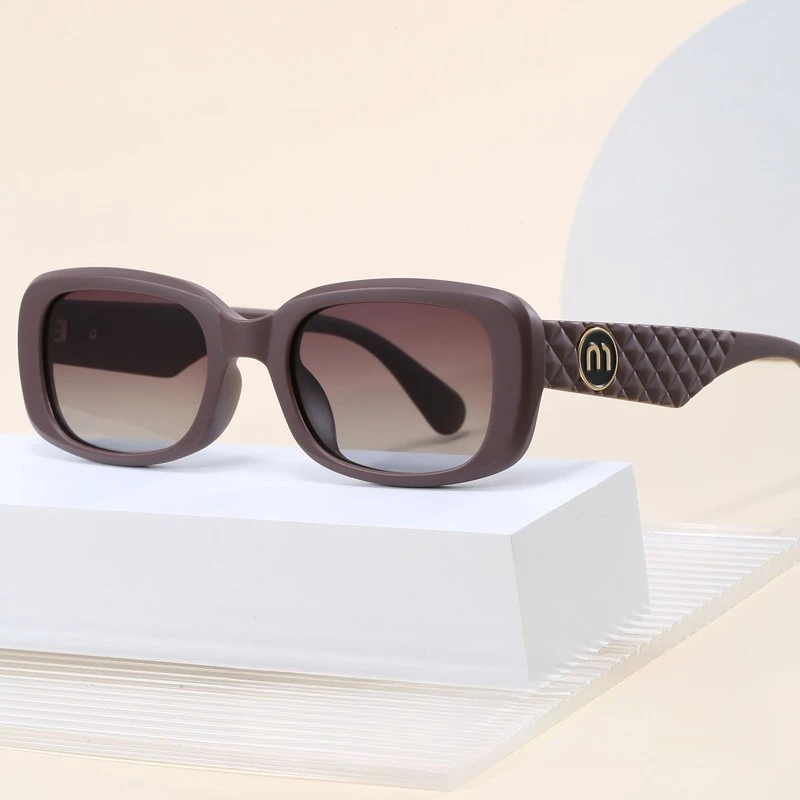 

​​2025 Thick Frame Letter M Sunglasses Unisex, Polarized UV400 Small Square Retro K-Style TR90 Lightweight​​