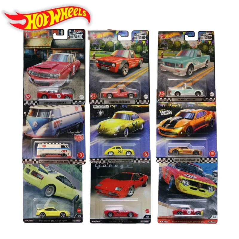 

In Stock Hot Wheels Car Culture Jay Leno'S Garage Set 1:64 Scale Diecast Car Model Fpy86-957n Decor Premium Collectible Toy Gift