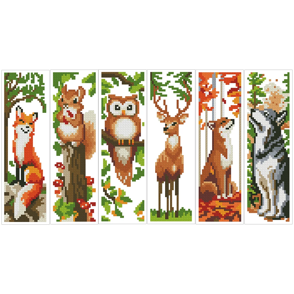 6Pcs DIY Cotton Single-Sided S - Cross Stitch Stamped Kits Beginners ulasan dan harga
