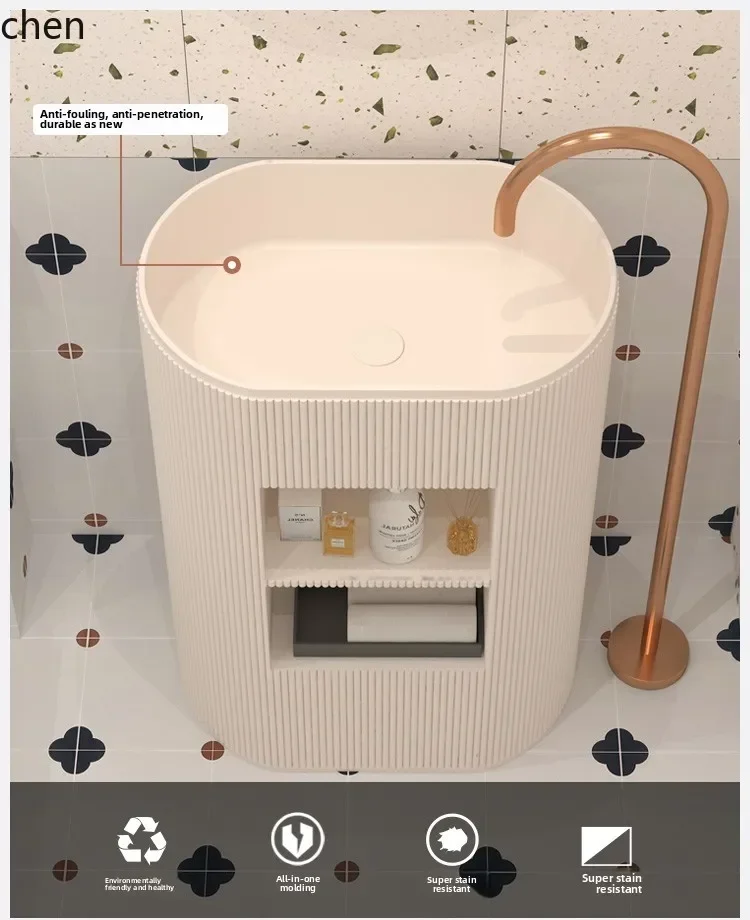 y9.4- storage storage wash basin toilet personality art integrated face wash table oval homestay column basin