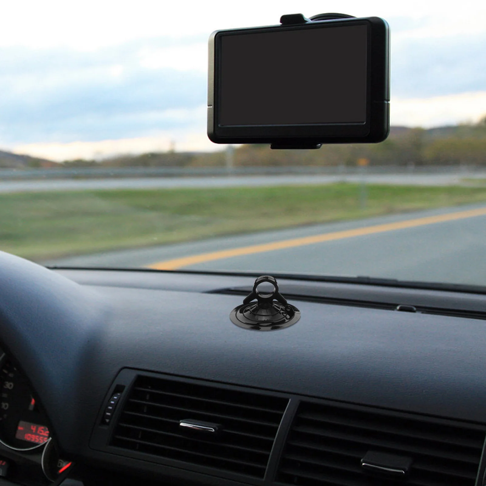 

4pcs 4.5Cm Black Car Windshield Suction Cup Sunshade Heavy Duty For Window Dashboard Smooth Surface Automotive Curtain Holder