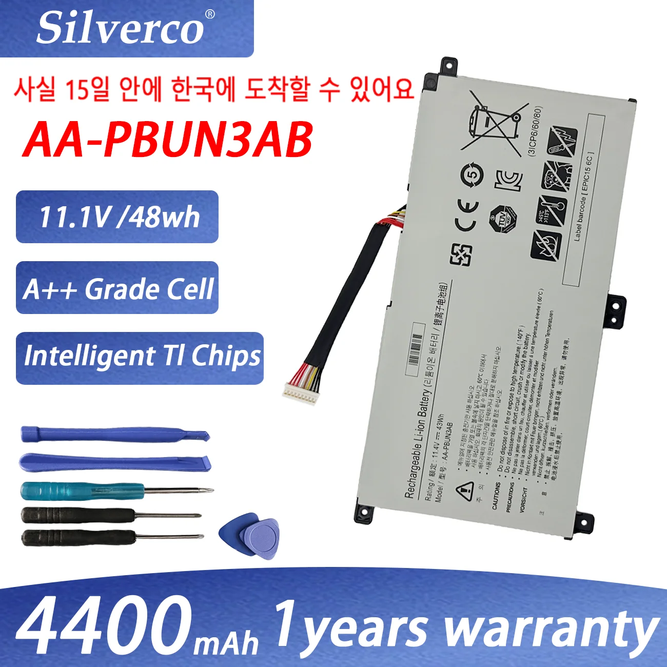 AA-PBUN3AB AA-PBUN3QB 43Wh Battery For Samsung Notebook 7 BA43-00377A NP740U3L-L02US NP740U3M-K01US NP800G5M 800G5M NP740U5M