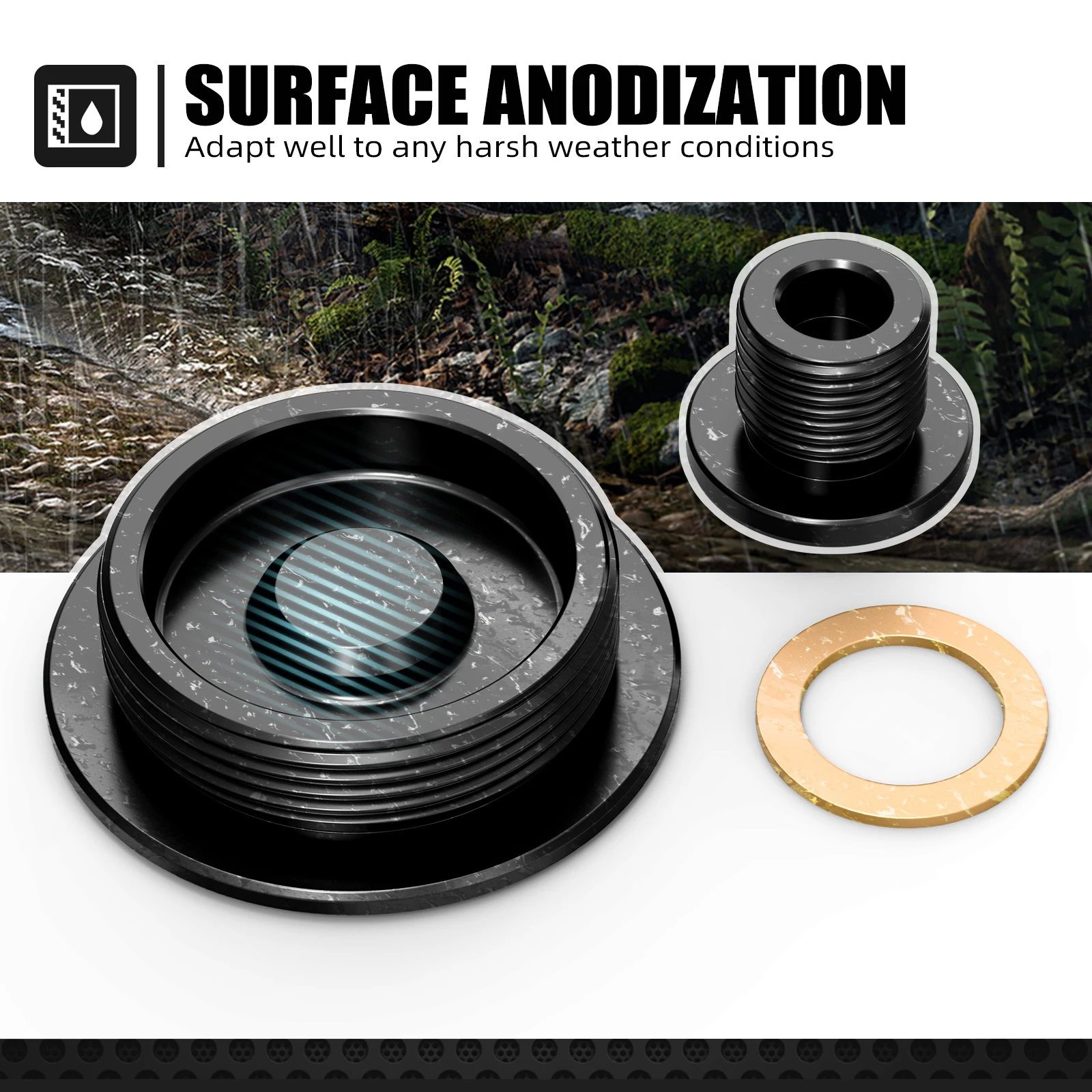 NICECNC For Suzuki DRZ400E DRZ400S DRZ400SM DRZ 400 E DRZ 400 S DRZ400 SM 2000-2024 Motorcycle Engine Timing Cover Cap Plug