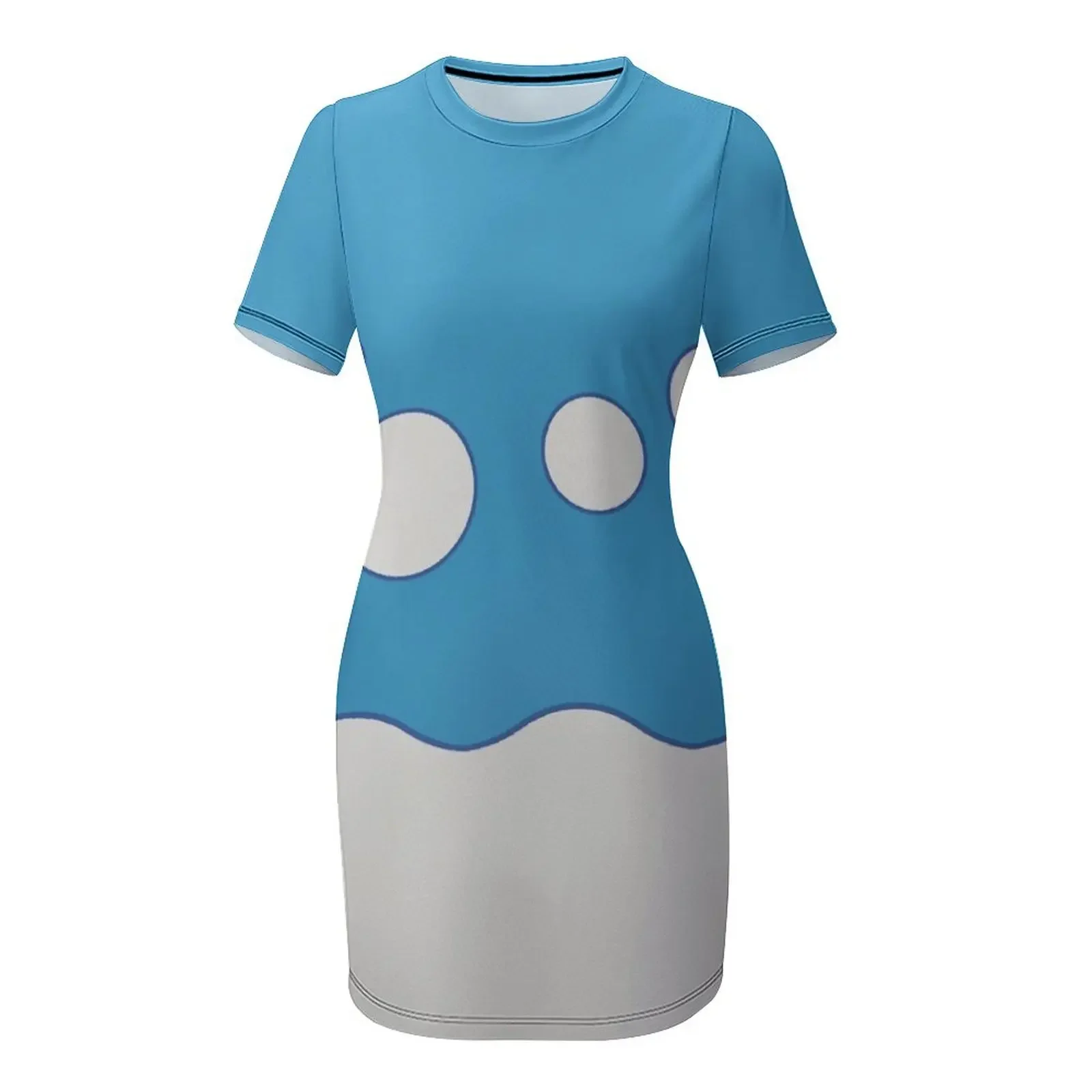 Abito a maniche corte con motivo Azumarill, abiti estivi da donna 2025, abito per donna, abiti da ballo