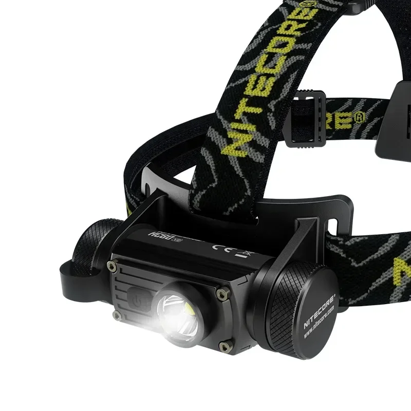 NITECORE HC60 V2 Headlamp Utilizes a P9 LED 3 Lights Source 1200Lumen USB-C Rechargeable with 3400 mAh battery