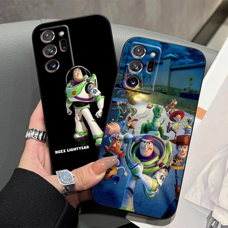 Toy Story Buzz Lightyear For Samsung Note 20 10 Ultra Plus A31 A14 A12 A70 A34 A25 A04 A05 A15 A24 5G Black Soft Phone Case