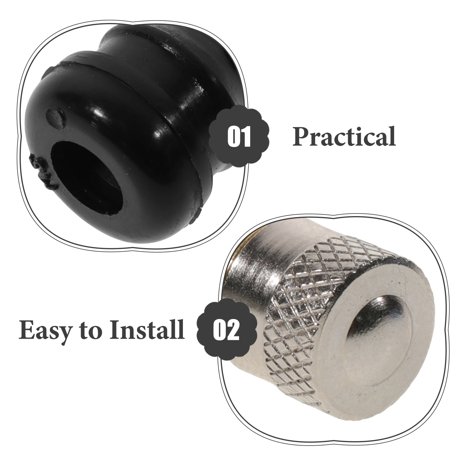 

Snap-In Tubeless Tire Valve Stem Replacement For Electric 0.35In Aperture Durable Scooter Inflation Part Front Rear Wheel