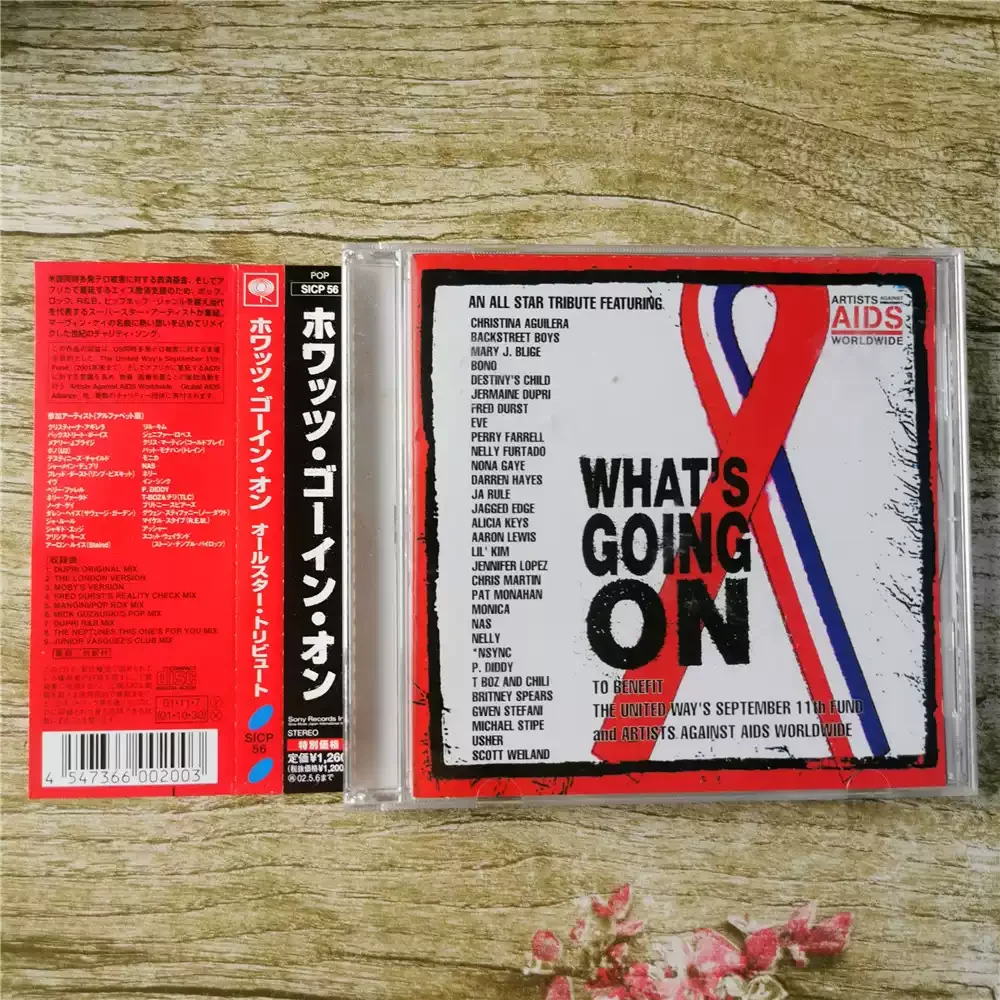

CD Artists Against AIDS Worldwide What's Going on The Charity Single Released By Artists Against AIDS Worldwide in 2001