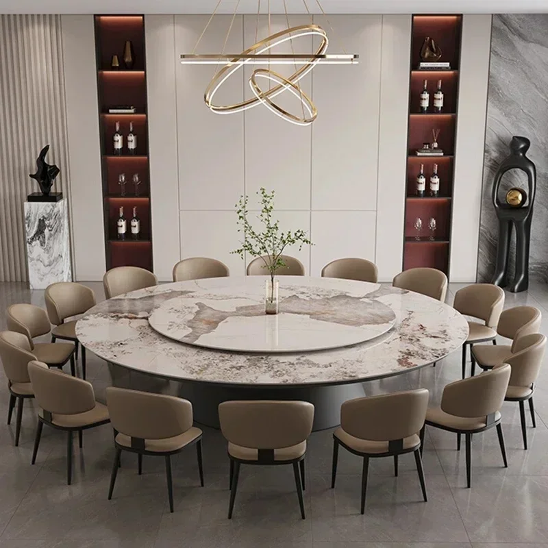 Round Dining Table for Kitchen and Conference Use - Versatile Coffee and Console Style for Home and Hotel