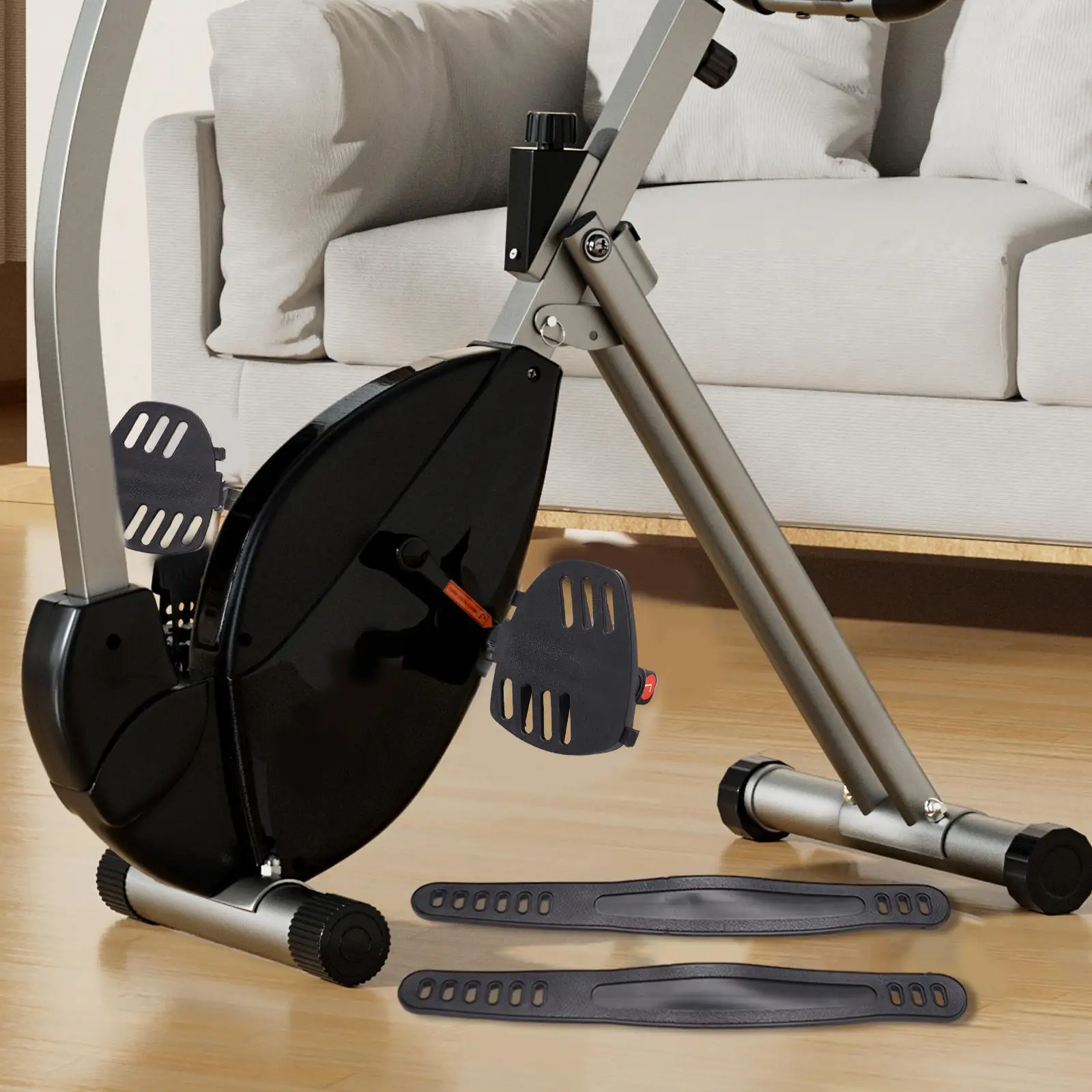 Exercise Bike Pedal with Strap Replacements Pedal Simple to Install Exercise Device for Indoor Fitness