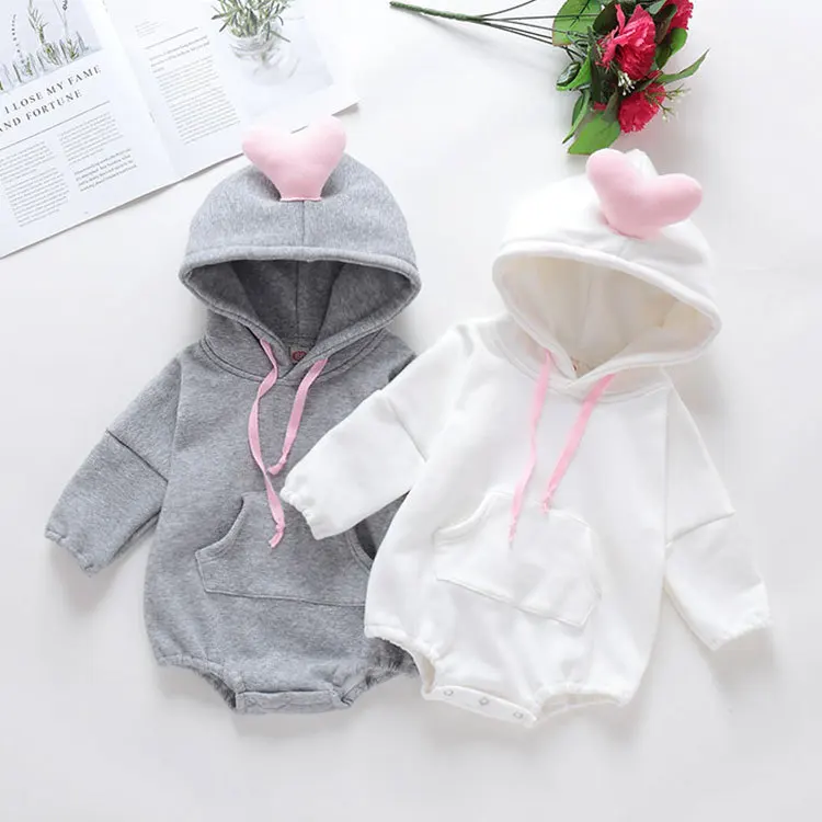 

2025 New Baby Sweatshirt Romper Boy Spring Fall Soft Long Sleeve Cotton Infant Bodysuit Girls Jumpsuits Hoodies Tops Outwear