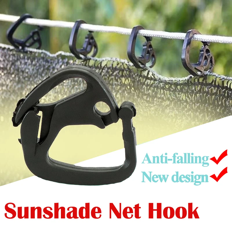 30Pcs Shade Cloth Clips,Adjustable Anti-Fall Hooks For Greenhouse Shading System, Reusable Hooks For Shade Net Outdoor Use
